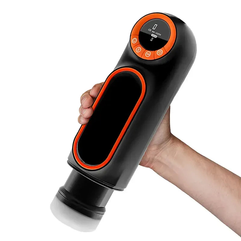 XT1: Masturbator Hands-Free z mocną przyssawką i przyciskiem Turbo Climax