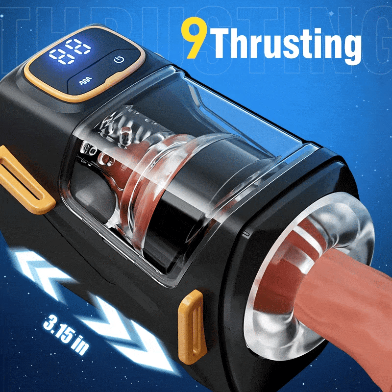XT2: Regulowany masturbator Wearable Hands-Free z ruchem teleskopowym