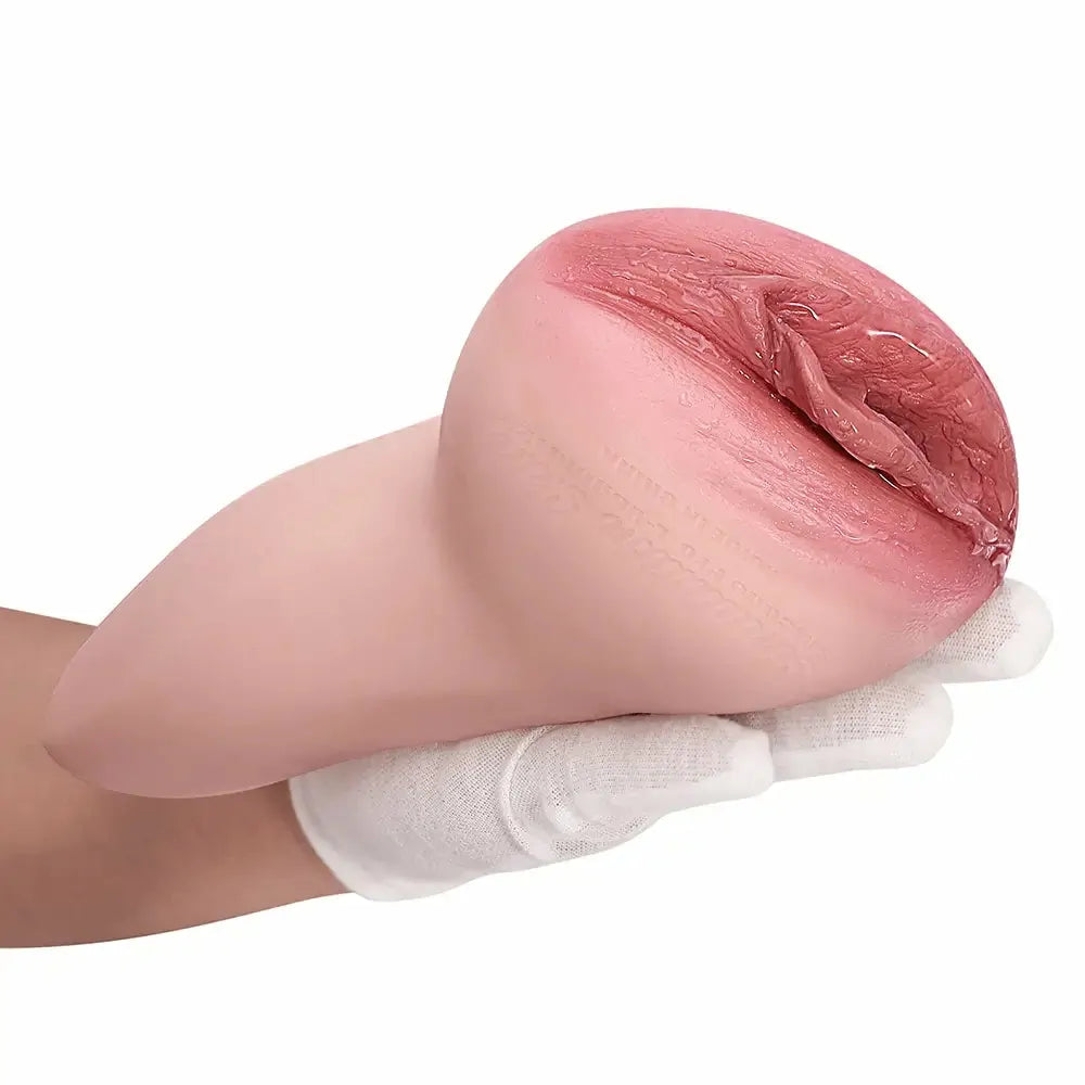 PU08: Platina Siliconen Mature Masturbator met Intern Labyrint (24,5 cm)