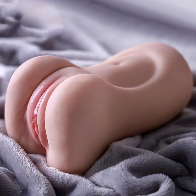 PU79: Compacte Masturbator van Piel Real-Materiaal met Vacuümkanaal (19 cm)