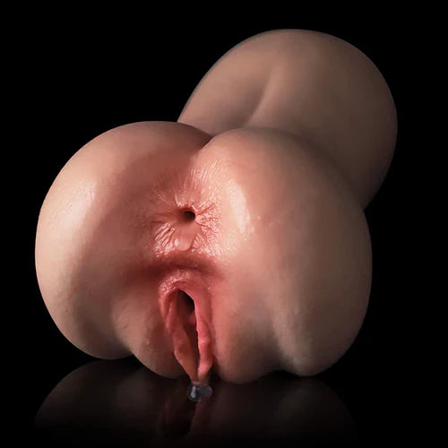 PUX07-Flesh: Platina Siliconen Vulva-Replica met Interne Kamers (1,0 kg)